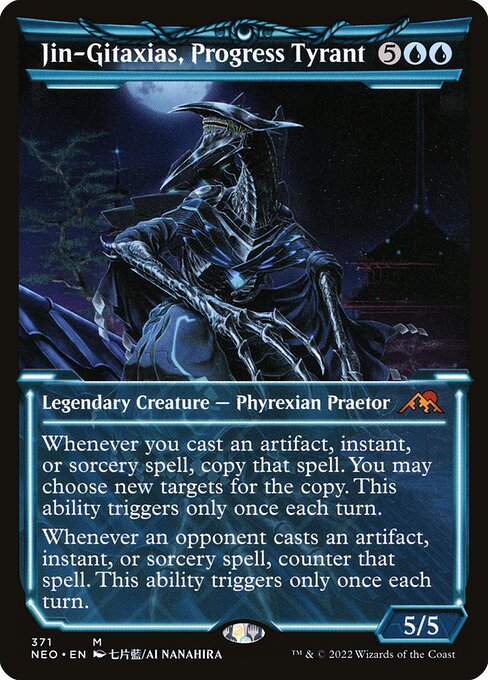 Jin-Gitaxias, Progress Tyrant (Showcase) - Kamigawa: Neon Dynasty #371