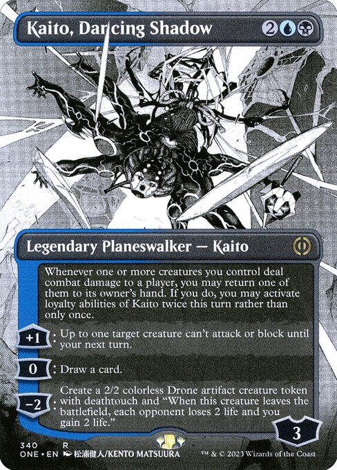 Kaito, Dancing Shadow (Borderless) - Phyrexia: All Will Be One #340
