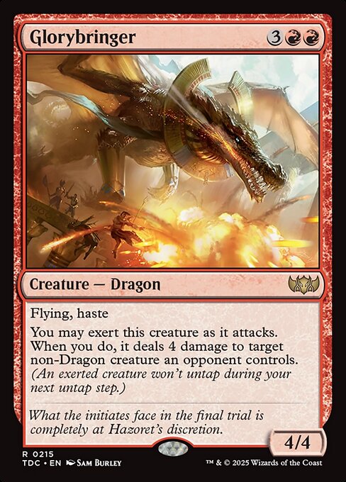 Glorybringer - Tarkir: Dragonstorm Commander #215