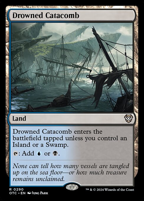 Drowned Catacomb - Outlaws of Thunder Junction Commander #290