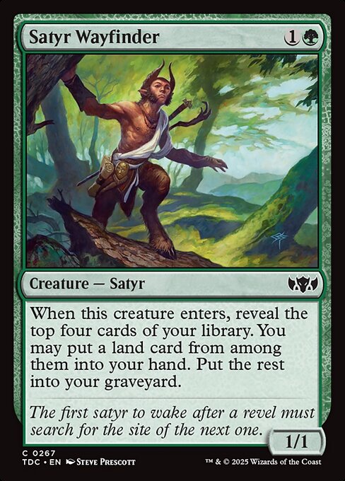 Satyr Wayfinder - Commander: Tarkir: Dragonstorm: - 267 - Near Mint