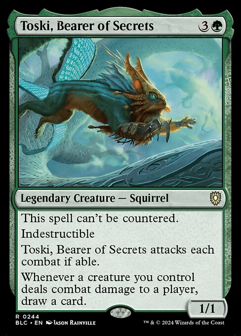 Toski, Bearer of Secrets - Bloomburrow Commander #244