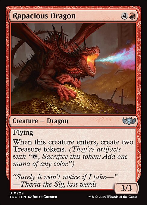 Rapacious Dragon - Tarkir: Dragonstorm Commander #229