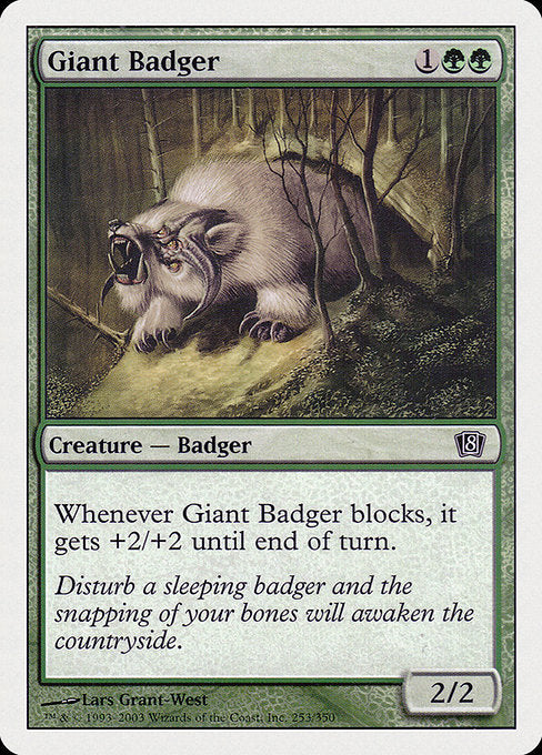Giant Badger - Eighth Edition #253