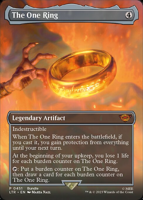 The One Ring (Borderless) (LTR Bundle) - The Lord of the Rings: Tales of Middle-earth #451