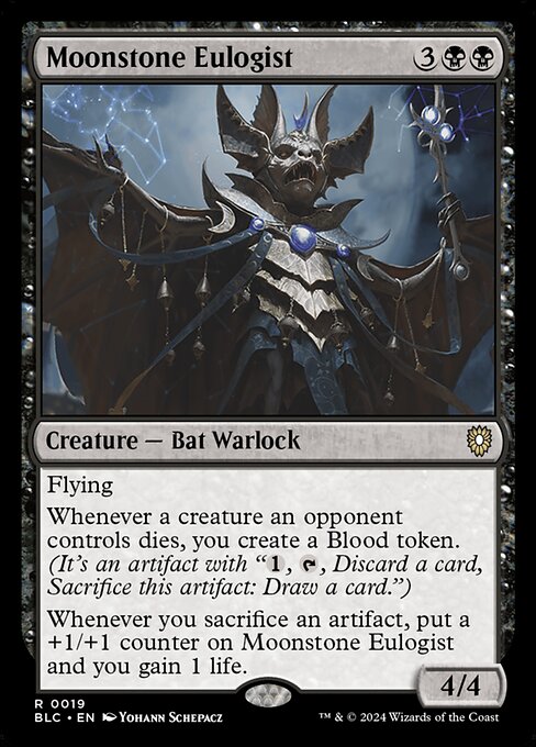Moonstone Eulogist - Bloomburrow Commander #19