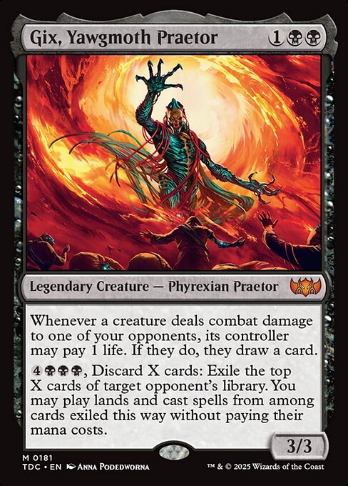 Gix, Yawgmoth Praetor - Tarkir: Dragonstorm Commander #181
