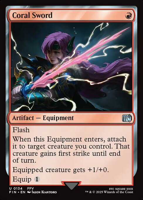 Coral Sword - FINAL FANTASY: - 134 - Near Mint