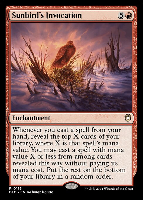 Sunbird's Invocation - Bloomburrow Commander #116