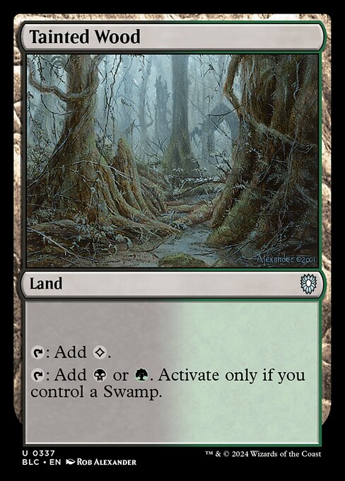 Tainted Wood - Bloomburrow Commander #337