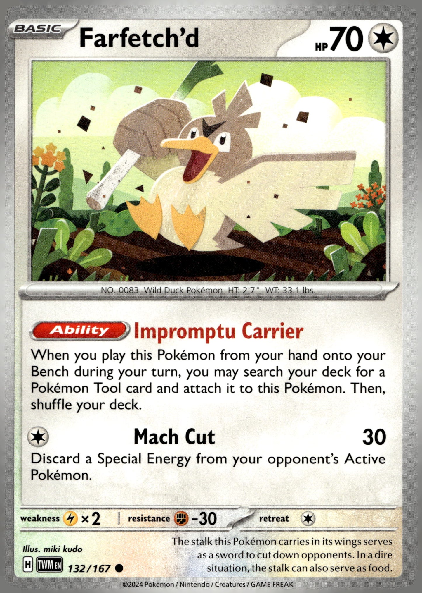 Farfetch'd - SV06: Twilight Masquerade: 132 - Near Mint - Common - English