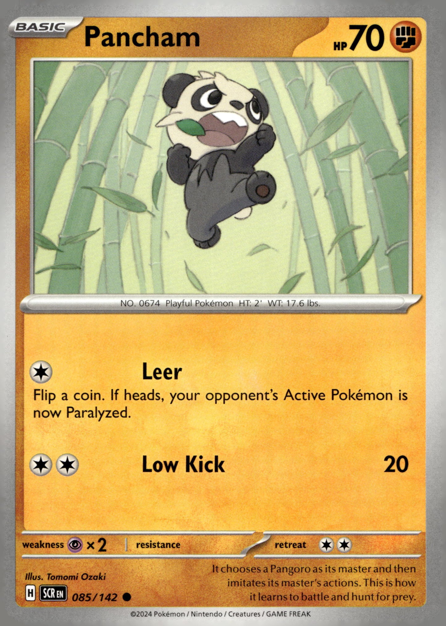Pancham - SV07: Stellar Crown: 085 - Near Mint - Common - English