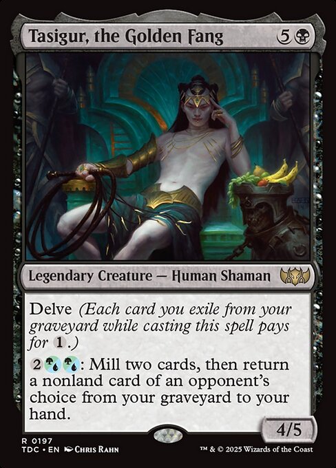 Tasigur, the Golden Fang - Tarkir: Dragonstorm Commander #197