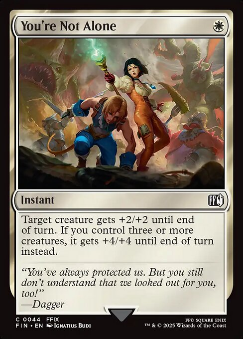 You're Not Alone - FINAL FANTASY: - 44 - Near Mint