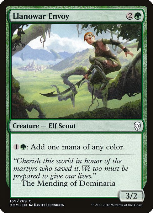 Llanowar Envoy - Dominaria #169