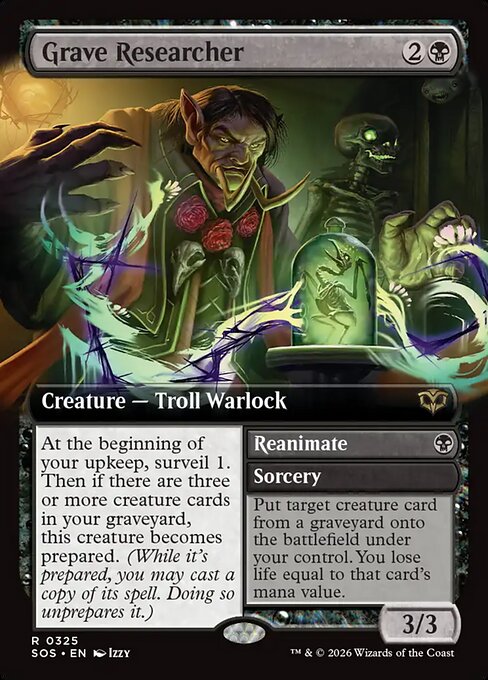 Grave Researcher (Extended Art) - Secrets of Strixhaven #325