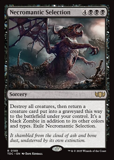 Necromantic Selection - Tarkir: Dragonstorm Commander #189