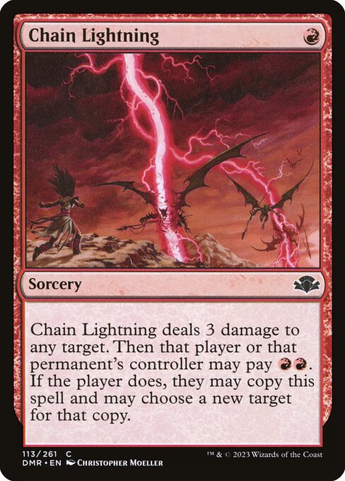 Chain Lightning - Dominaria Remastered #113
