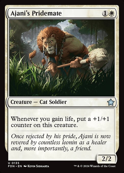 Ajani's Pridemate - Foundations #135