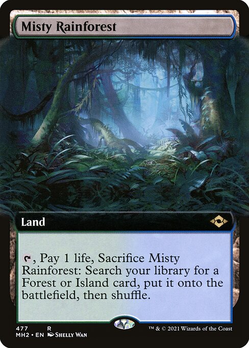 Misty Rainforest (Extended Art) - Modern Horizons 2 #477