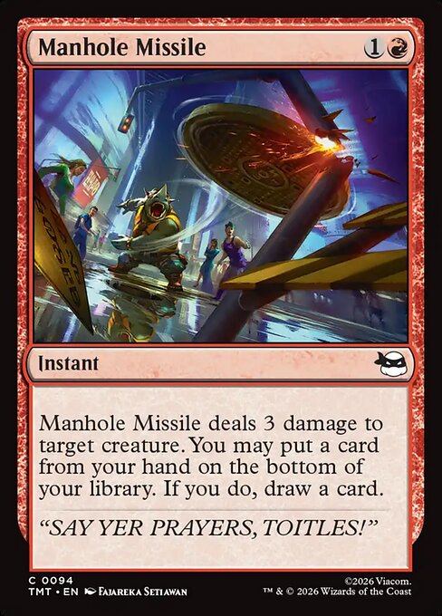 Manhole Missile - Teenage Mutant Ninja Turtles #94