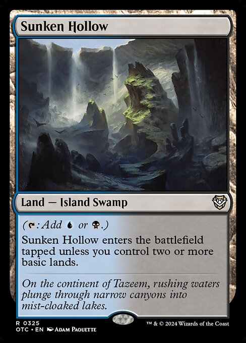 Sunken Hollow - Outlaws of Thunder Junction Commander #325
