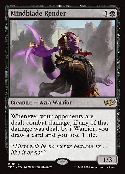 Mindblade Render - Tarkir: Dragonstorm Commander #187