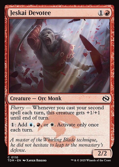 Jeskai Devotee - Tarkir: Dragonstorm #110
