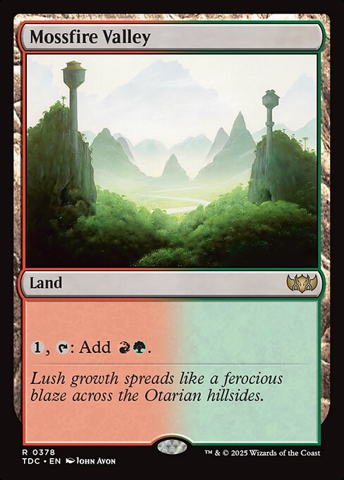 Mossfire Valley - Tarkir: Dragonstorm Commander #378