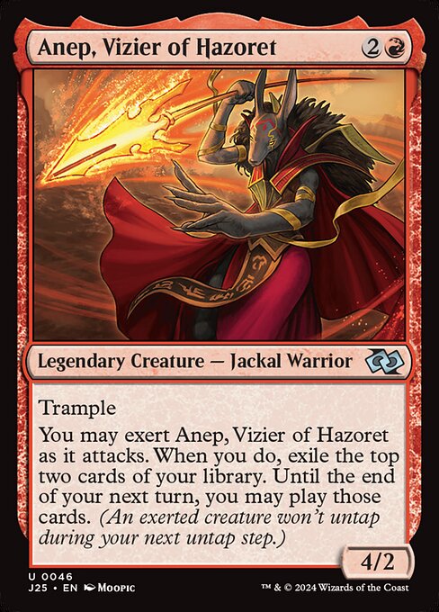 Anep, Vizier of Hazoret (Anime) - Foundations Jumpstart: - 46 - Near Mint