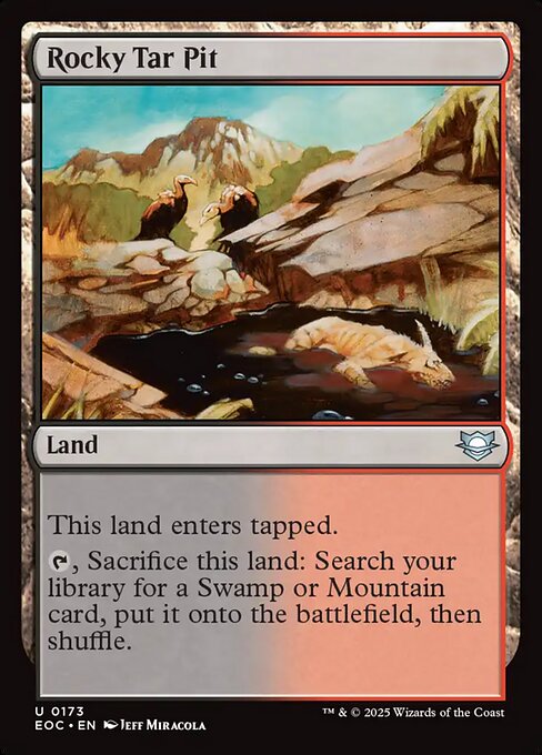 Rocky Tar Pit - Edge of Eternities Commander #173