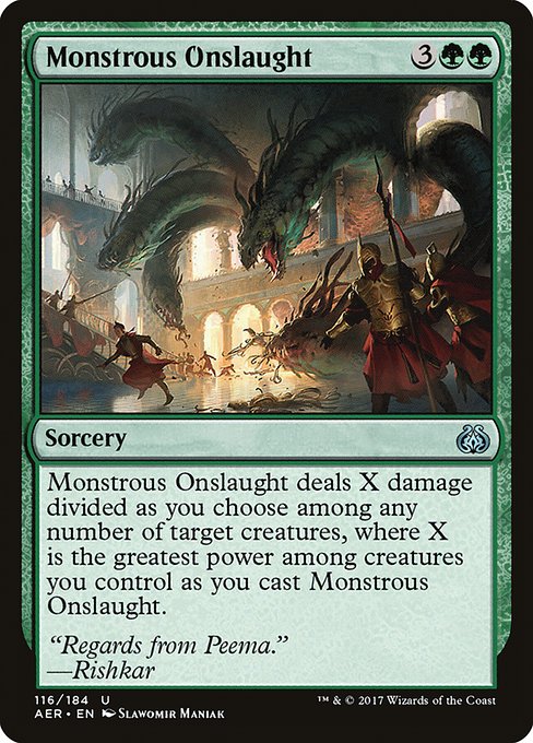 Monstrous Onslaught - Aether Revolt #116