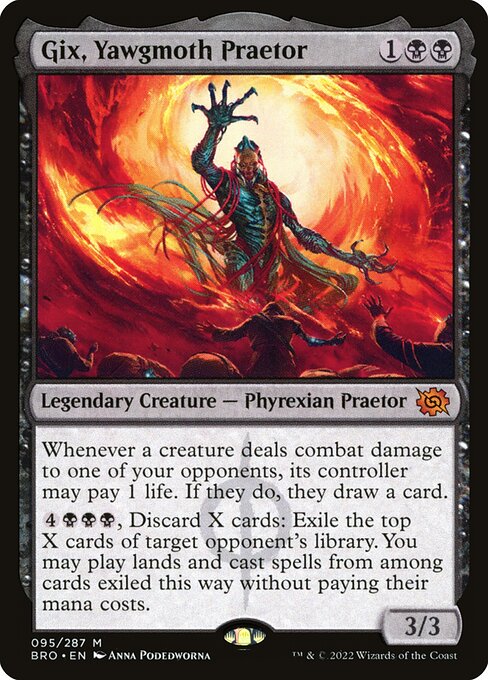 Gix, Yawgmoth Praetor - The Brothers' War #95