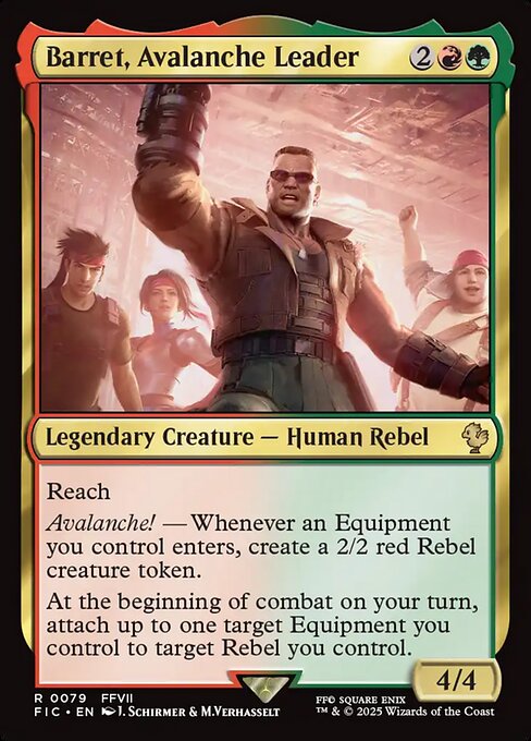 Barret, Avalanche Leader - Final Fantasy Commander #79