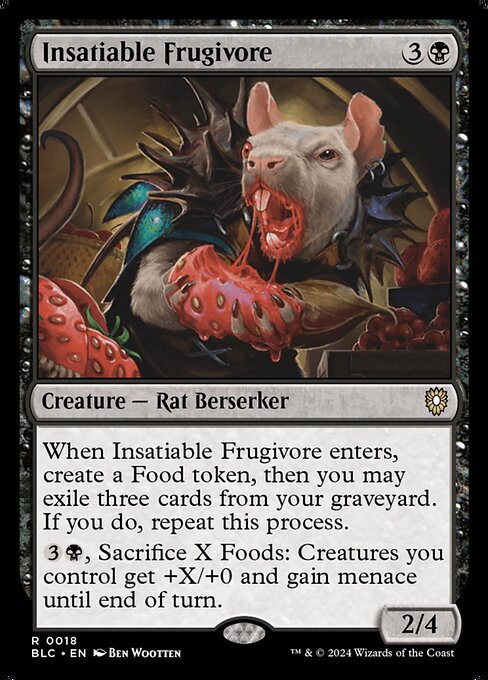 Insatiable Frugivore - Bloomburrow Commander #18