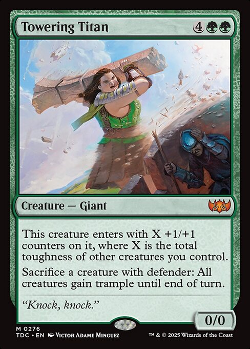 Towering Titan - Tarkir: Dragonstorm Commander #276