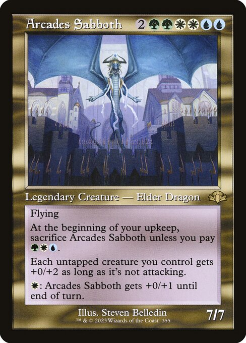 Arcades Sabboth (Retro Frame) - Dominaria Remastered #355
