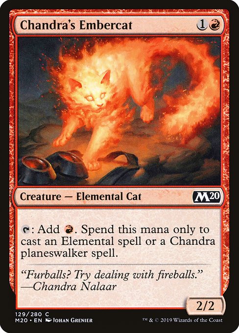Chandra's Embercat - Core Set 2020 #129