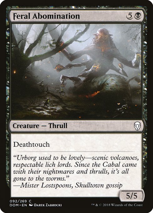 Feral Abomination - Dominaria #92