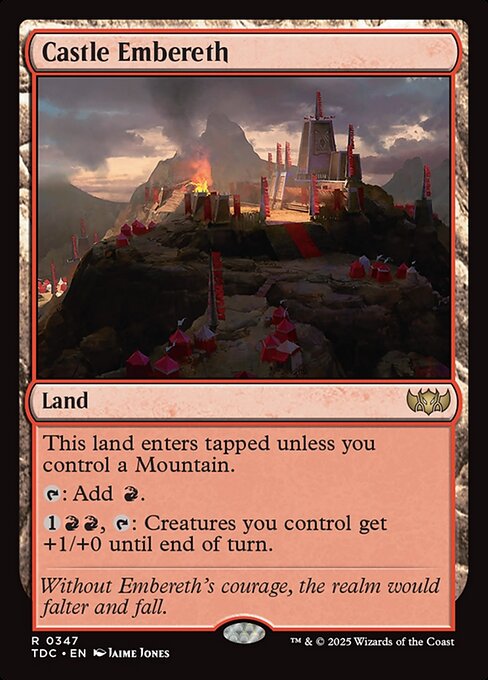 Castle Embereth - Tarkir: Dragonstorm Commander #347