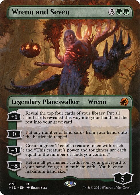 Wrenn and Seven (Borderless) - Innistrad: Midnight Hunt #278