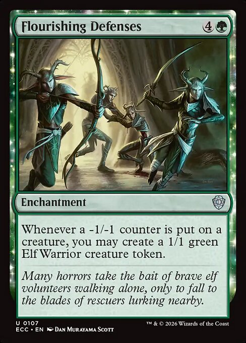 Flourishing Defenses - Lorwyn Eclipsed Commander #107