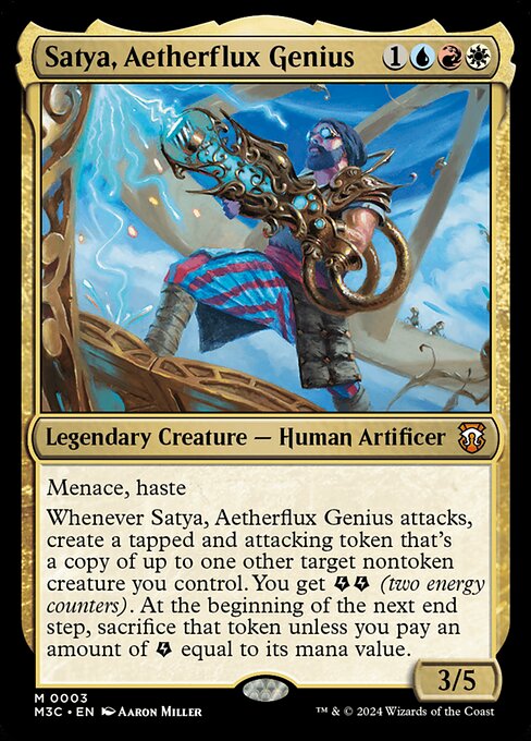 Satya, Aetherflux Genius - Modern Horizons 3 Commander #3