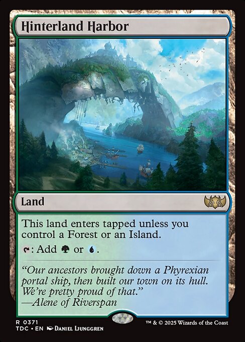 Hinterland Harbor - Tarkir: Dragonstorm Commander #371
