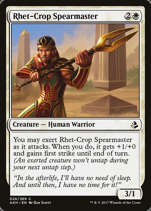 Rhet-Crop Spearmaster - Amonkhet #26
