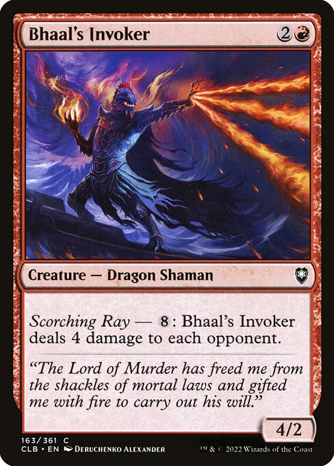 Bhaal's Invoker - Commander Legends: Battle for Baldur's Gate #163
