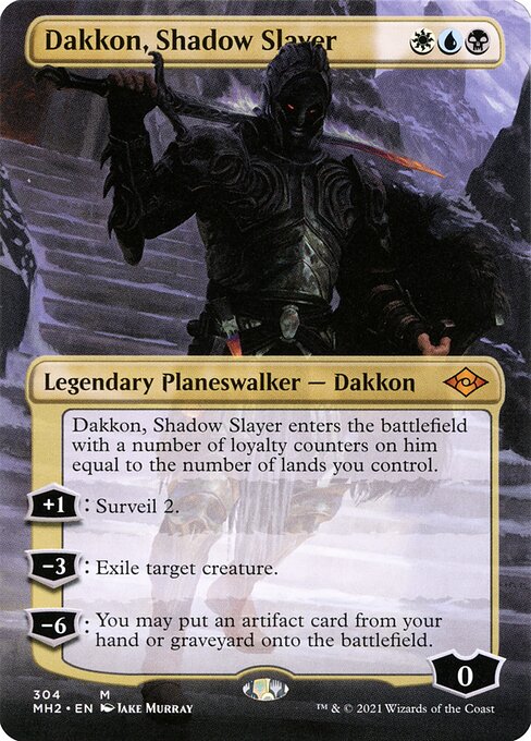 Dakkon, Shadow Slayer (Borderless) - Modern Horizons 2 #304