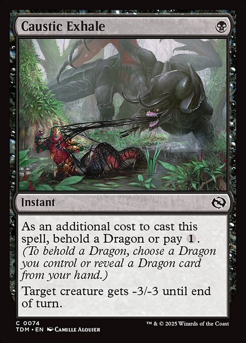 Caustic Exhale - Tarkir: Dragonstorm: - 74 - Near Mint Foil