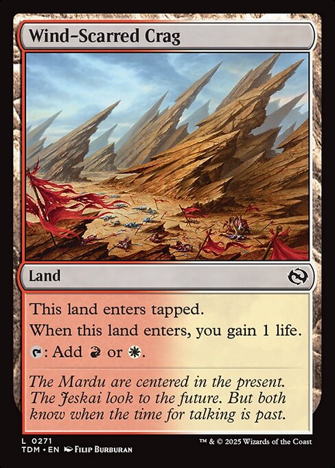 Wind-Scarred Crag - Tarkir: Dragonstorm #271