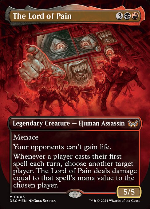 The Lord of Pain (Borderless) - Duskmourn: House of Horror Commander #3